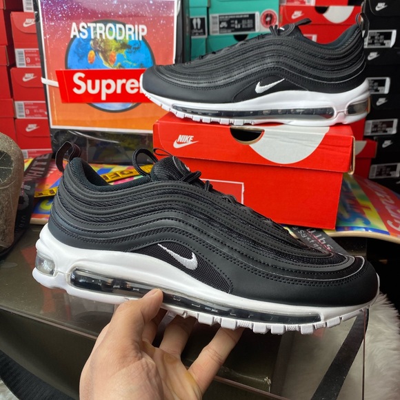 🆕 - Nike Air Max 97 - Black / White - Mens Size 9 - Picture 8 of 8